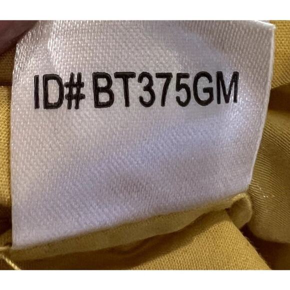 BCBGMaxazria Blouse Womens Small Yellow Stretch Dolman Sleeve Tie Waist V-Neck - Picture 12 of 12